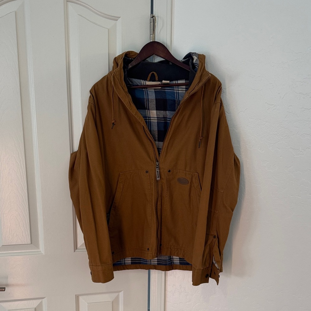 Men's Backpacker Tan Hooded Jacket